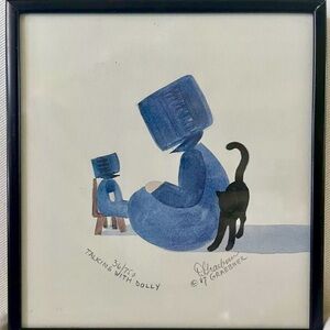 1987 Dianne Graebner Talking With Dolly Singed And Numbered Lithograph #26/750